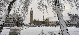 Londra innevata
